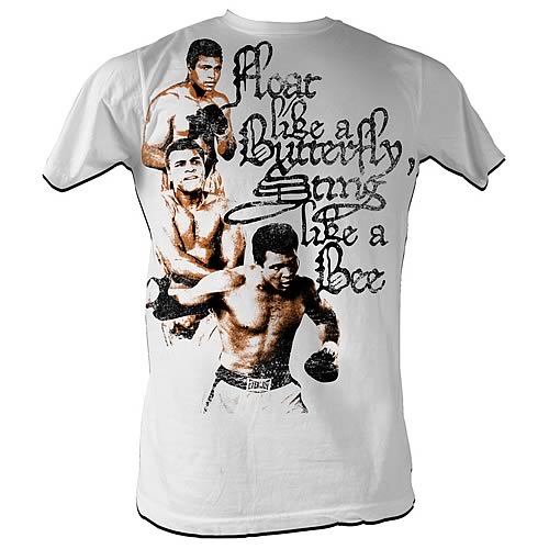 Muhammad Ali 3 Poses White T-Shirt